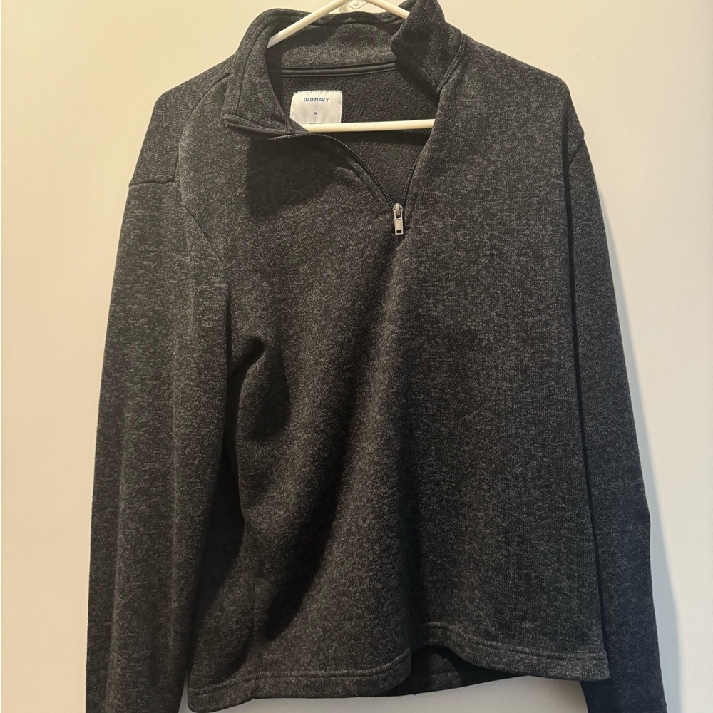 Old Navy Charcoal Quarter-Zip Pullover
